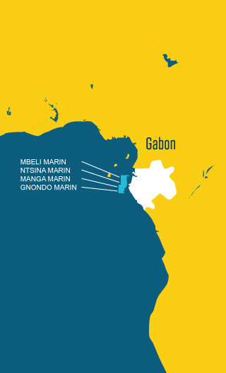 Map of Gabon